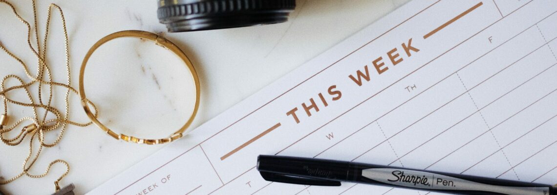 "This week" day planning sheet.